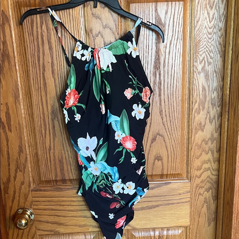 Floral Halter Neck Dress